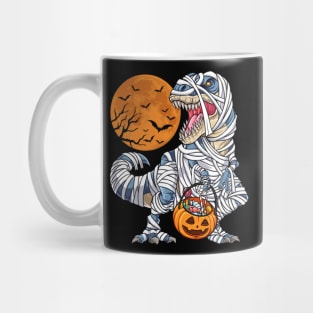 Dinosaur T-Rex Mummy Halloween Mug